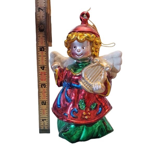 Vintage Glass By Peschka 7" Christmas Angel Ornament - Picture 5 of 5